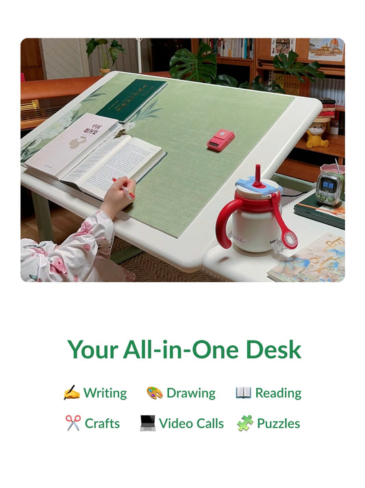 Art Drawing Desk | Electric Standing Desk with Tilting Top
